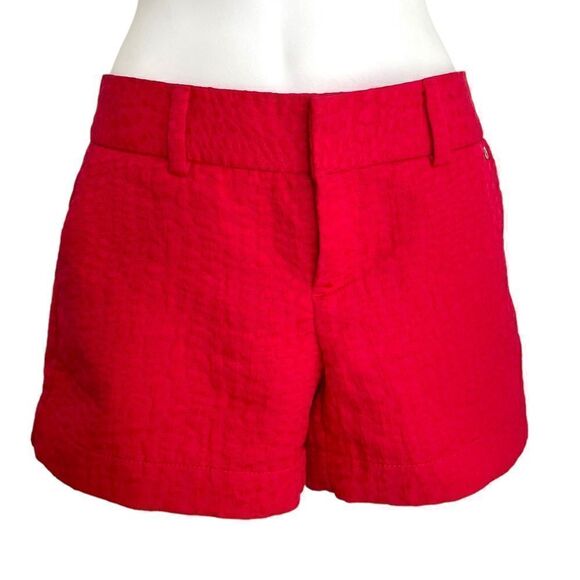 Calvin Klein Textured Belt Loop Shorts Medium Magenta Pink With Pockets - Picture 1 of 16